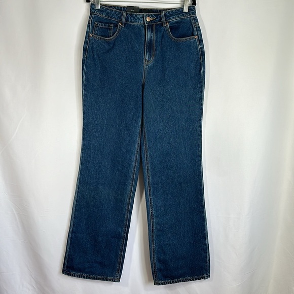 Vero Moda Blue High Rise Loose Straight Jeans NWT - Picture 1 of 10
